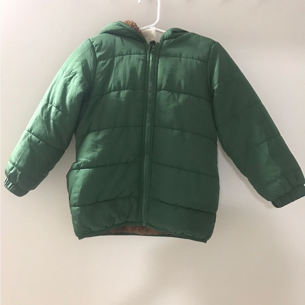 First Impressions Forest Green Puffer Jacket